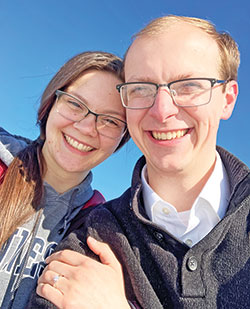 After asking God about it during eucharistic adoration, Matthew Kubisch proposed to Amanda Johnson on the day before Palm Sunday. (Submitted photo)