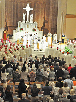 Chrism Mass at SS. Peter and Paul Cathedral in Indianapolis